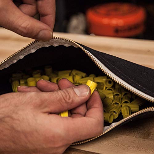 Klein Tools 5141 4-Pack Canvas Zipper Tool Bag Bundle with MAG2 Screwdriver Magnetizer/Demagnetizer