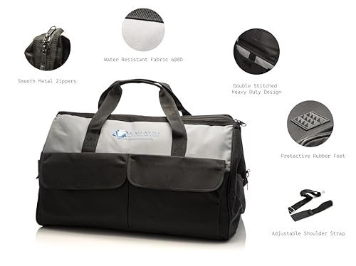 Glass Polish Large Tool Bag, Heavy Duty, Professional Waterproof Tool Bag 20''