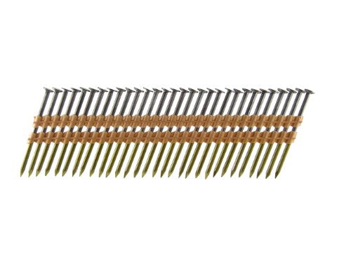 B&C Eagle A312X131/22 Round Head 3-1/2-Inch x .131 x 22 Degree Bright Smooth Shank & A3X131/22 Round Head 3-Inch x .131 x 22 Degree Bright Smooth Shank Plastic Collated Framing Nails (500 per box)