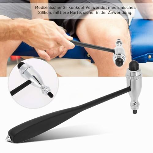 Neurological Reflex Hammer, Neuro Reflex Hammer with Double Plastic Head, Medical Neurological Hammer, Humanised Diagnostic Percussion, Muscle Reflex Hammer, Health Care