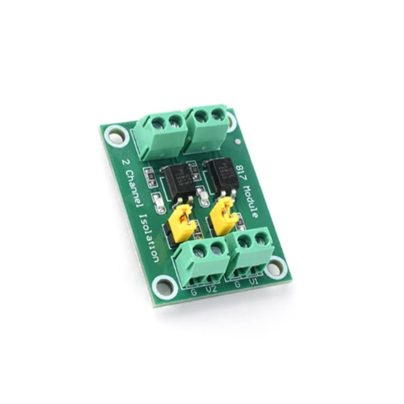 PENGLIN PC817 2 Channel Optocoupler, Voltage Insulation Board, Pack of 5 | Voltage controlled connection module, input 3.6-24V, output 3.6-30V for Arduino and industrial control