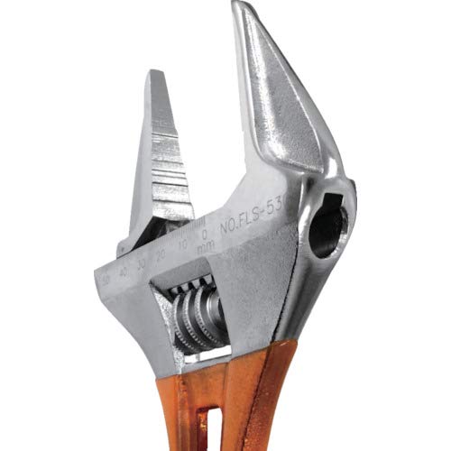 FUJIYA Tools, FLS-53G-F, Short Adjustable Wrench with Grip