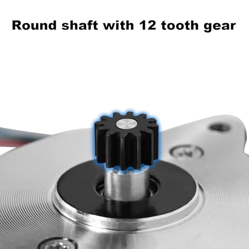 3D Printer Stepper Motor, K1 Extruder Stepper Motor with 12 Teeth, Pancake Stepper Motor Replacement for Creality K1 / K1C / K1 Max/Ender 3 V3 / Ender 3 V3 Plus 3D Printer