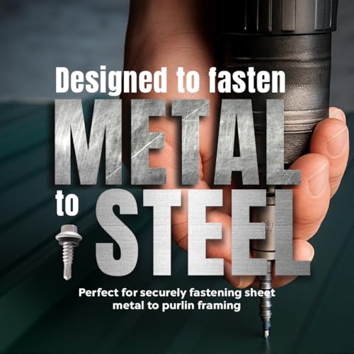 Metal Depot Orange Galvanized Lap Stitch Screw #14 x 7/8 Self-Tapping