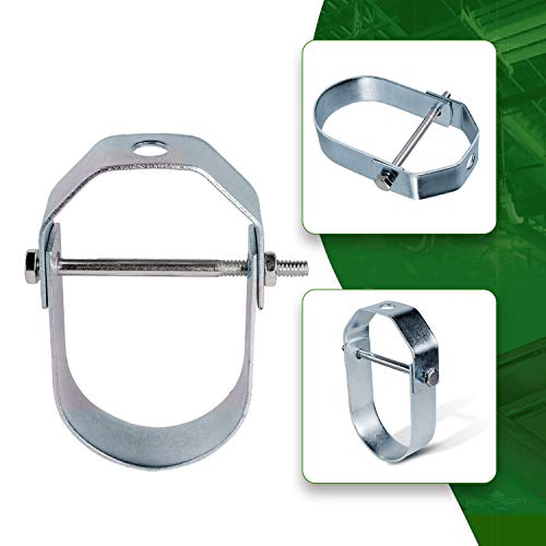 Highcraft IDT-HF34-10 Clevis Hanger Standard Electro Galvanized Steel, 3/4 in. 10 Pack, Chrome 3/4 in. Clevis Hangers
