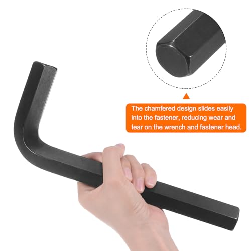 HARFINGTON Hex Key Wrench 27mm L-Shape Hexagon Metric Chrome Vanadium Steel