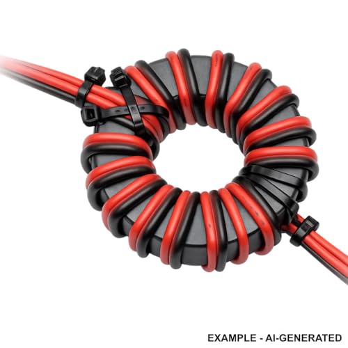 2x FAIR-RITE FT240-43 Ferrite Core Toroid Ring with 35.6 mm Inner Diameter for Sheath Shaft Lock HF Choke EMC Cable Amateur Radio Mix 43 (HF) 2
