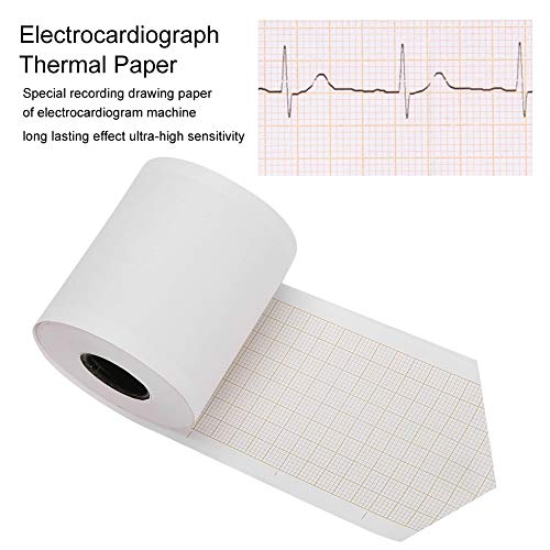 Pongnas Thermal Paper for Electrocardiographs, Pack of 10 Machine Recording Paper with Extremely High Sensitivity, for ECG Monitor 50 mm 63 mm, 3 Sizes (50 x 20) 50*20