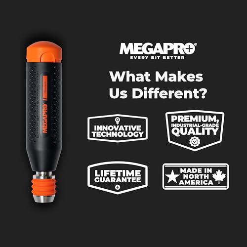 MEGAPRO® 14-in-1 MegaLOK™ Multi-Bit Screwdriver | Quick-change Chuck | ANSI Compatible bits can be used in your impact driver |