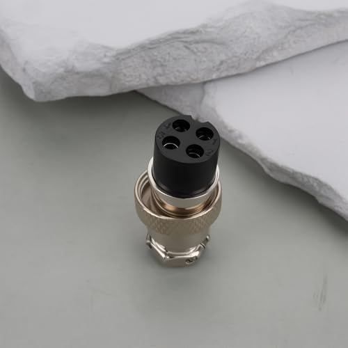 Pack of 4 Female CB Radio Microphone Plugs (4 Pin) for Amateur Radio Systems Compatible with Cobra Midland Female