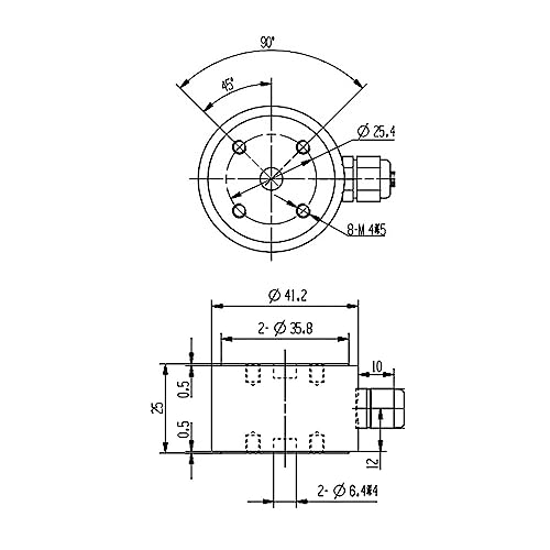 100kg/200kg/300kg/500kg Load Cell Sensor, Column Load Cell Weight Sensor Force Sensor Tension Compression Load Cell Pressure Sensor Stainless Steel Industrial Weighing Sensor(500kg)