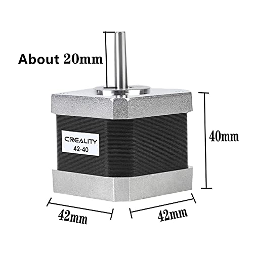 Creality 3D Printer, 42-40 Stepper Motor, 2 Phase 1A 1.8 Degree 0.4 N.M Stepper Motor for 3D Printer Extruder, Compatible with CR-10 Series and Ender-3 Series E-Axis