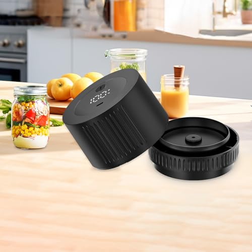 Fully Automatic Electric Mason Jar Vacuum Sealer With Jar Opener And Regular And Wide Mouth Mason Jar Lids, Suitable For Wide Mouth And Regular Mouth Mason Jars