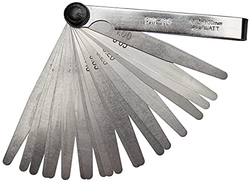 Mannesmann Feeler Gauge, 20 Sheets, M 247-20 (Pack of 2) 20 Blades (Pack of 2)