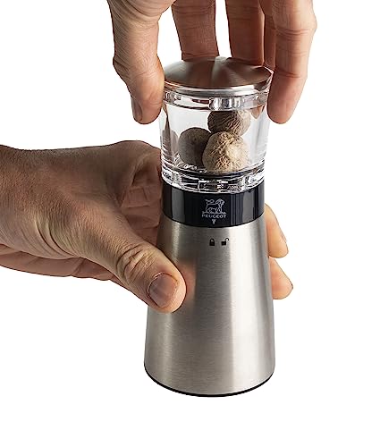 Peugeot - Daman Nutmeg Manual Mill - Acrylic and Stainless Steel, 15 cm