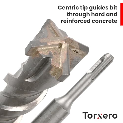 1-1/4 X 21 in SDS Plus Bits, Rotary Hammer Drill Bits, Carbide, Masonry Drill Bits for Concrete, Stone, SDS Plus Hammer Double Flute, Masonry Drill Bit, Concrete Drill Bit 1-1/4 in 21 inch long
