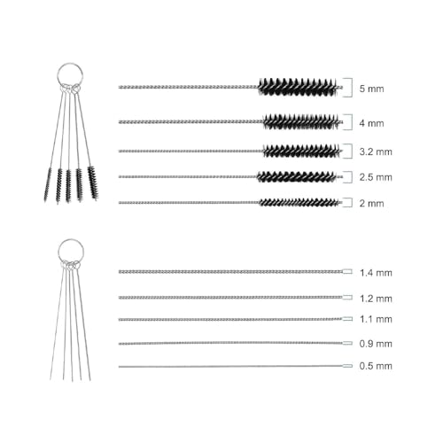 Cleaning Jar Filter Glass Jar Glass Cleaning Jar With Stand Cleaning Kit Cleaning Jar With Stand, Needle And Brush Accessories, Professional Cleaning Kit Tools