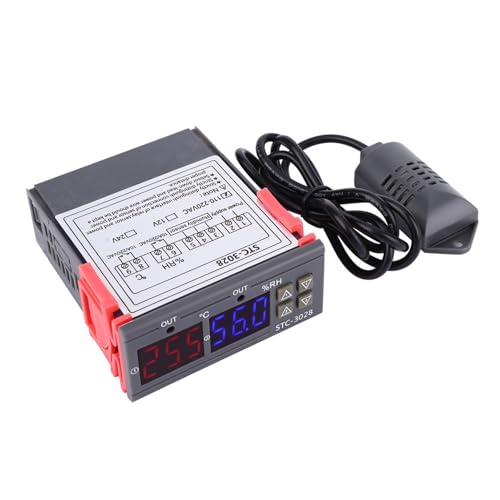 Digital Temperature Humidity Controller Thermostat Hygrometer 110V-240V for Home Greenhouse and Climate Control 110~240VAC