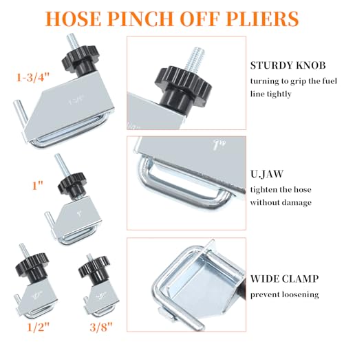 16 Pcs Hose Clamp Pliers Set, Hose Clamp Removal and Installation Tool 16pcs