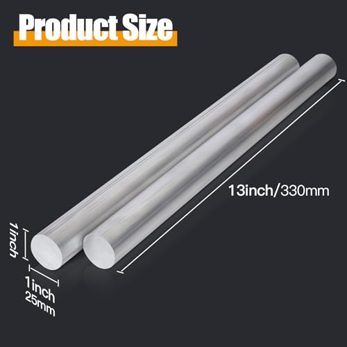 4 Pcs 1 Inch Diameter Round Aluminum BAR,Long 13" 6061 Aluminum Round Bar,T6511 Solid New Mill Stock 4