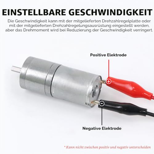 DEWIN DC 12V Gear Motor, 20mm Electric Gear Motor with High Torque Reduction Accessory Tool 15 RPM
