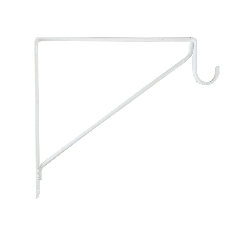 Stanley Hardware S822-094 108BC Heavy Duty Shel and Rod Bracket in White (Pack of 2) 1 Count (Pack of 2)