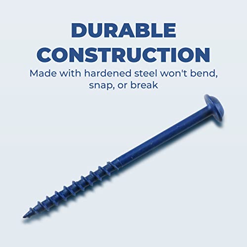 Kreg Blue-Kote Pocket-Hole Screws, SML-C250B-250, 250 Count, 2-1/2 Inch Pack of 1