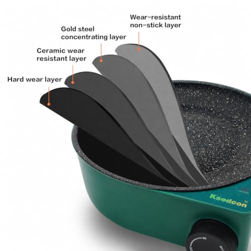 Electric Hot Glue Pot, 580ml Hot Glue Melting Pot for Crafiting with Temperature Control 212°F-392°F, Glue Skillet Able to Melt Glue Pieces and Glue Sticks (600, volts_of_alternating_current)