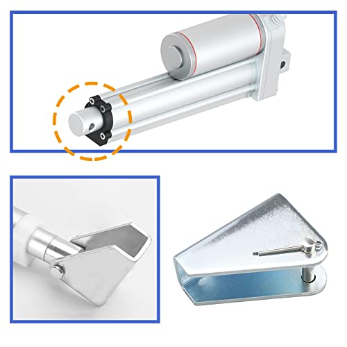 4PCS Linear Actuator Mounting Brackets Carbon Steel Electric Stand Lifting Rod Holder Electric Push Rod Support Metal Electric Actuator Accessories