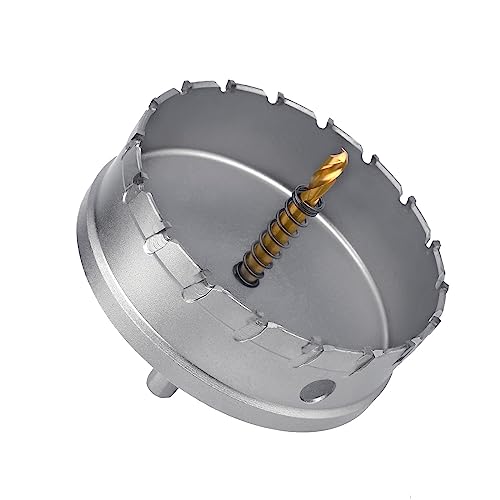 6.3 inch / 160mm Carbide Tipped Hole Saw,Metal Steel Hole Saw with a Drill Bit, Hole Cutter for Thick Metal,Stainless Steel,Sheet Metal, Iron and Wood. (160mm (6.3 inch)) 160mm ( 6.3 inch )