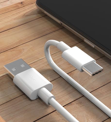 iPhone 16/17/15 Carplay Charging Cable, USB A to USB C Cable for iPhone 16, 16 Pro Max, 16 Plus, 16E, 17e/17Air, 15 Pro Max, AirPods Pro 3rd/2nd Gen/AirPods 4/Max 2/iPad Type-C Car Charging Cable White 1m