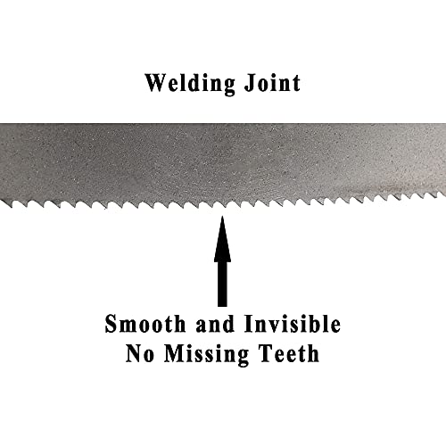 Imachinist 93-1/2" Long, 1/2" Wide, 0.025" Thick, 14TPI and 6/10TPI M42 Bi-metal Bandsaw Blades for Soft Metal Cutting
