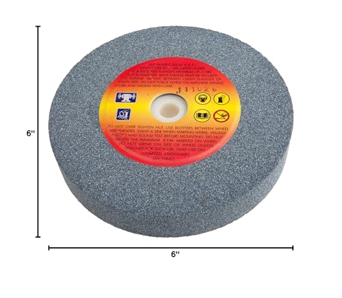 Forney 72403 Bench Grinding Wheel, Vitrified with 1-Inch Arbor, 36-Grit, 6-Inch-by-1-Inch