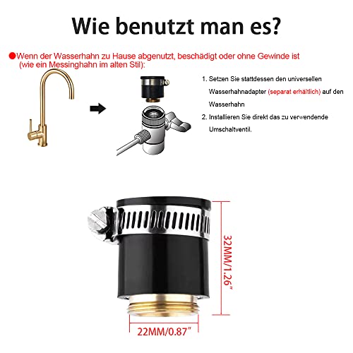 Universal Adaptor for Taps without Thread (Universal Tap Adaptor) Universal Faucet adapter