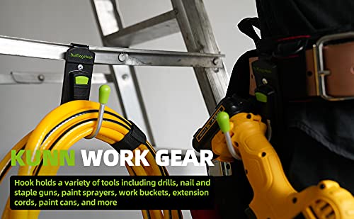 Kunn Power Tool Holster Cordless Drill Holster Hook + 3-in-1 Right-Handed Drill Holster Set with Magnetic Wristband and Tool Belt