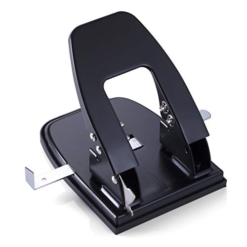Standard 2 Hole Paper Punch, 30 Sheets Capacity, Black (90079) & Fastener,Prong,2.75-Inch CC,2-Inch