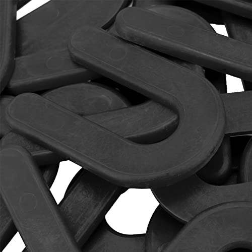 KEILEOHO 300 Pack 1/4 Inch Black Plastic U-Shaped Shim Spacers for Leveling, Tiles, Walls, Windows