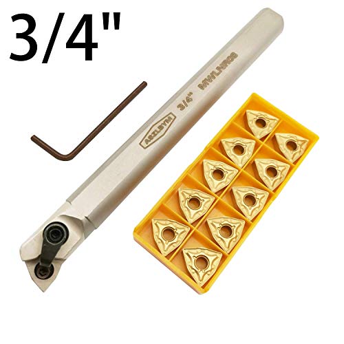 3/4" Lathe Internal Boring Bar Turning Tool Holder S20R-MWLNR08 with Indexable Carbide Turning Insert WNMG432