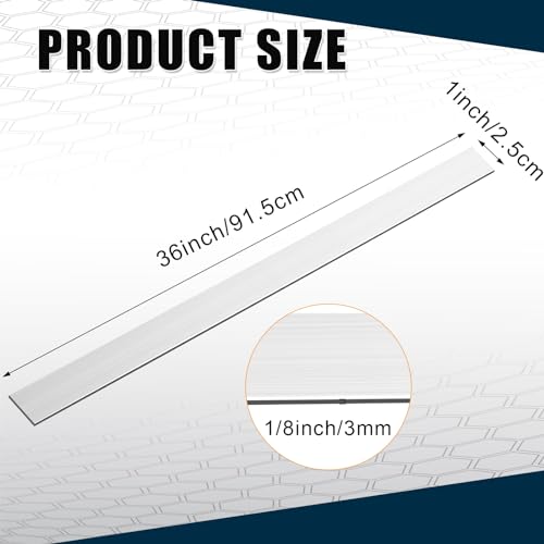 Zonon 4 Pcs 6061 Aluminum Flat Bar 36 x 1 x 1/8 Inch, Metal Stock