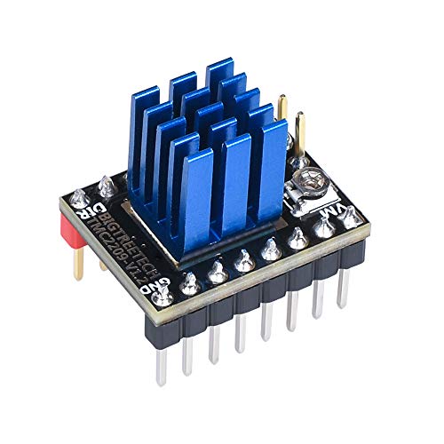 BIQU DIRECT 3D Printer Part Stepstick Mute TMC2209 V1.2 Stepper Motor Driver with Heatsink for SKR V1.3 MKS GEN L Ramps 1.4/1.5/1.6 3D Printer Control Board(Pack of 5pcs) (UART Mode)
