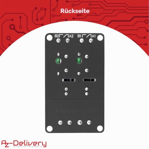 AZDelivery 5 x 2 Channel Relay Module 5 V DC Solid State Low Level Trigger Power Switch Board Compatible with Arduino and Raspberry Pi