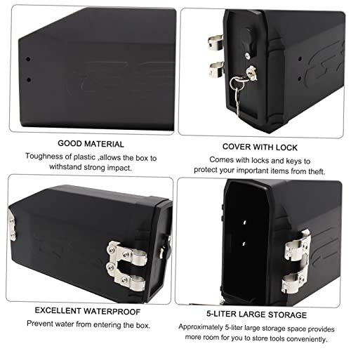 Shkalacar Motorcycle Tool Box, Waterproof Side Box Tail Toolbox Bracket Box with PP, Compatible wit BMW R1200GS LC & Adventure 20008-2018,R1250GS 2019+, TRK502 2016-2019