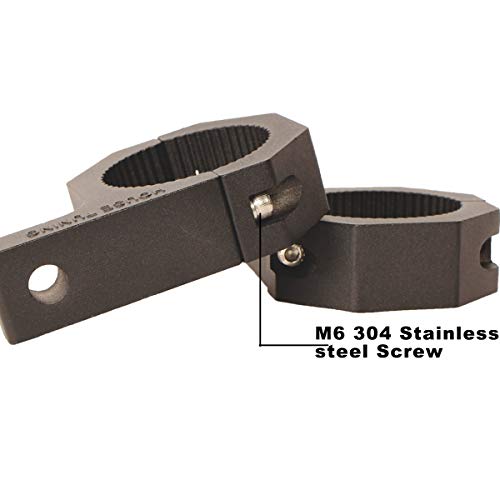 HOUSE TUNING Roll Bar Clamps (2.25" - Pack 4), 2 1/4" Roll Bar Mounts, LED Light Mount Clamp 2.25" Clamp - Pack 4