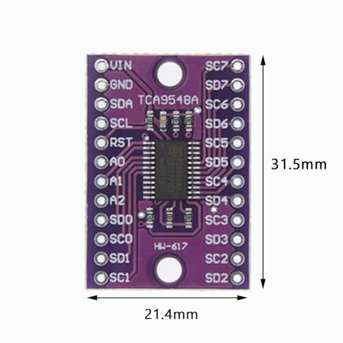 TCA9548A I2C Multiplexer Module 8 Channel 1.8-5V Arduino Pack of 10 | I2C expansion module for multiple sensors, OLED displays and DIY electronics projects