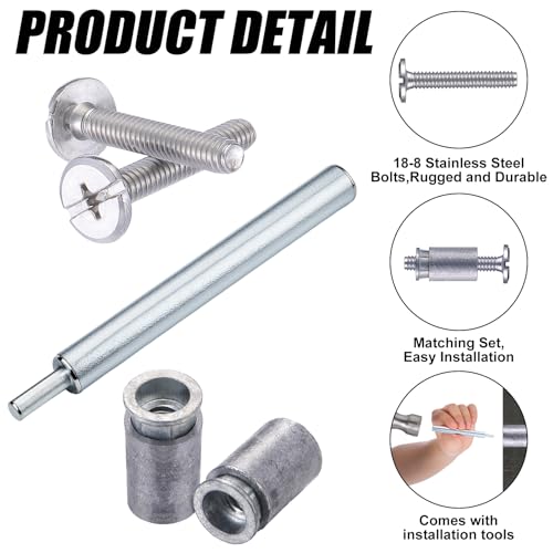 49 Pcs Hurricane Shutter Hardware 18-8 Bolt Kit 1/4-20 x 1-1/2 Inch 49