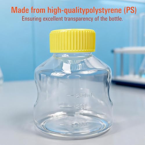 250mL Sterile Vacuum Filter Units，Bottle Top Vacuum with 0.22um PES Membrane, Individually Wrapped, 4 Pcs