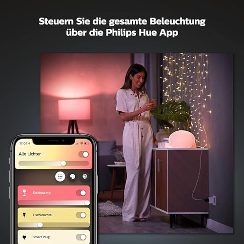 Philips Hue Smart Plug for Hue Lighting Systems, Smart Socket for Controlling Lights, Compatible with Voice Control and App from Anywhere, White 1