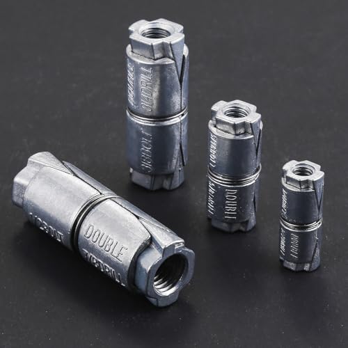 Wensilon (25 pcs) 1/2x2-1/2x7/8 Double Expansion Anchor, Zinc Plated Double Expansion Shield Anchors, Double Expansion Shields,for Masonry, Concrete, Brick or Block 25
