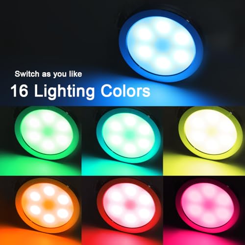 2 Pieces 3D Printer LED Lamp Kit for Lab A1/A1mini/P1S/P1P/X1C, 3D Printer Part LED Light Strip Lighting Strip Model Set, with USB Adapter, Night Light Models Replacement for 3D Printer, RGB Light