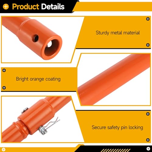 3 Pcs Auger Extension Drill Bit Set, 3/4" Shaft, 7.7/11.4/19.3" Lengths 7.7/11.4/19.3 in, Standard Steel Set